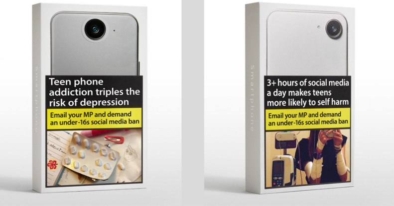 Cigarettásdoboz-kampány indult, hogy tiltsák be 16 év alattiaknak a közösségi médiát