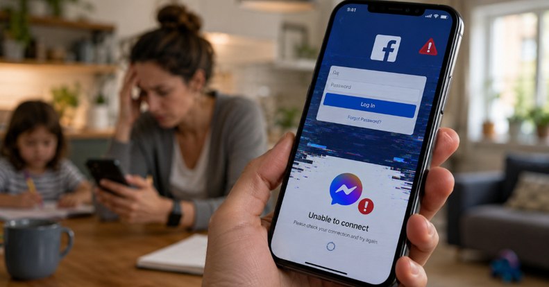 Akadozik a Facebook és a Messenger, sok felhasználót kidobott a rendszerből
