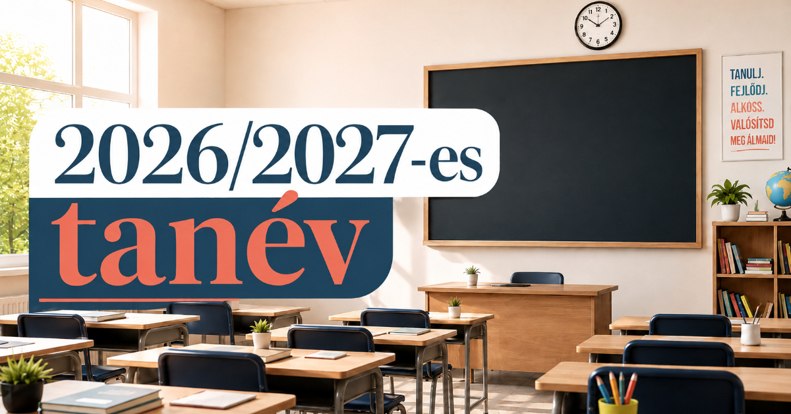 Megjelent a 2026/2027-es tanév rendjének tervezete, itt van minden fontos dátum egy helyen